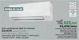 El Corte Inglés Daikin - aire condicionat split 1x 1 inverter oferta