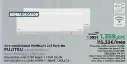 El Corte Inglés Fujitsu - aire condicionat multisplit 2x11 inverter oferta