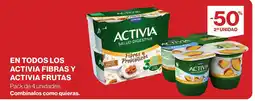 Supercor En todos los activia fibras y activia frutas oferta