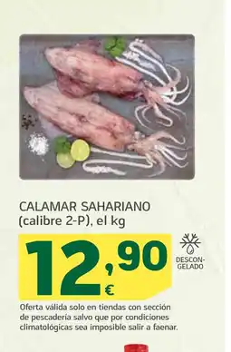 HiperDino Calamar sahariano oferta