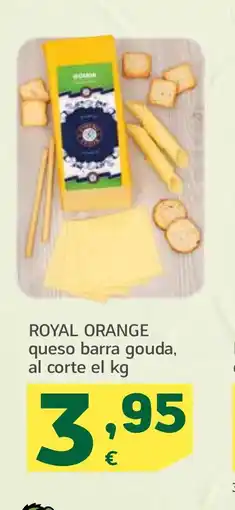 HiperDino ROYAL ORANGE queso barra gouda, al corte oferta