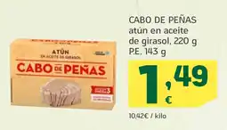 HiperDino CABO DE PEÑAS atún en aceite de girasol oferta