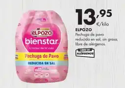 Supermercados Lupa ELPOZO Pechuga de pavo reducida en sal, sin grasa, libre de alérgenos oferta