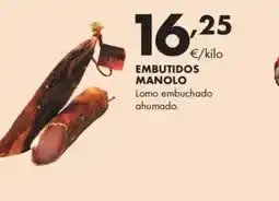 Supermercados Lupa EMBUTIDOS MANOLO Lomo embuchado ahumado oferta