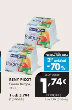Supermercados Lupa RENY PICOT Queso Burgos oferta