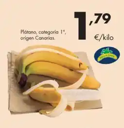 Supermercados Lupa Plátano, categoría 1º, origen Canarias oferta