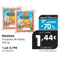 Supermercados Lupa FRUDESA Tronquitos de Alaska oferta