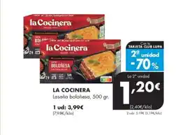 Supermercados Lupa LA COCINERA Lasaña boloñesa oferta