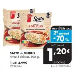 Supermercados Lupa SALTO de FINDUS Arroz 3 delicias oferta