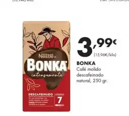 Supermercados Lupa BONKA Café molido descafeinado natural oferta