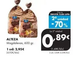 Supermercados Lupa ALTEZA Magdalenas oferta