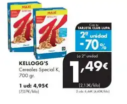 Supermercados Lupa KELLOGG'S Cereales Special K oferta