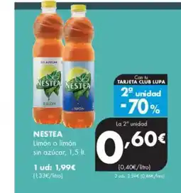 Supermercados Lupa NESTEA Limón o limón sin azúcar oferta