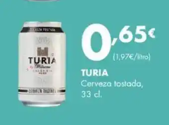 Supermercados Lupa TURIA Cerveza tostada oferta