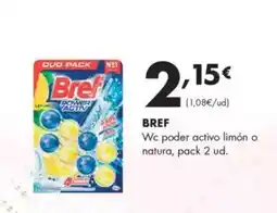 Supermercados Lupa BREF Wc poder activo limón o natura, pack 2 ud. oferta