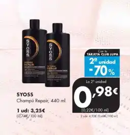 Supermercados Lupa SYOSS Champú Repair oferta