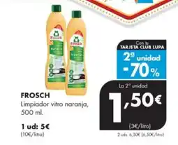 Supermercados Lupa FROSCH Limpiador vitro naranja oferta