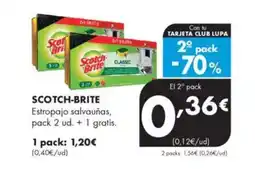 Supermercados Lupa SCOTCH-BRITE Estropajo salvauñas oferta