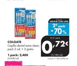 Supermercados Lupa COLGATE Cepillo dental extra clean oferta