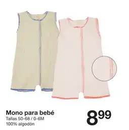 Zeeman Mono para bebé oferta