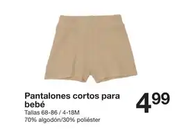 Zeeman Pantalones cortos para bebé oferta