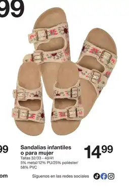 Zeeman Sandalias infantiles o para mujer oferta