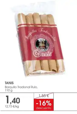 Supermercados Plaza TANIS Barquillo Tradional Rulo oferta