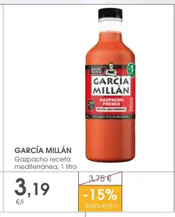 Supermercados Plaza GARCÍA MILLÁN Gazpacho receta mediterránea oferta