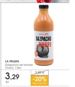 Supermercados Plaza LA PALMA Gazpacho de tomate Cherry oferta