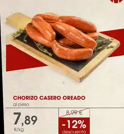 Supermercados Plaza Chorizo casero oreado oferta
