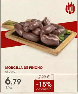 Supermercados Plaza Morcilla de pincho al peso oferta