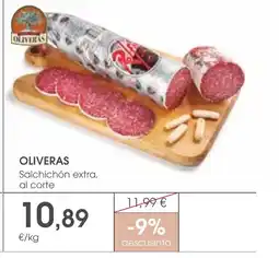 Supermercados Plaza OLIVERAS Salchichón extra, al corte oferta