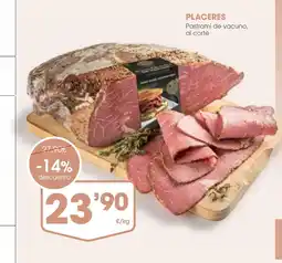Supermercados Plaza PLACERES Pastrami de vacuno, al corte oferta