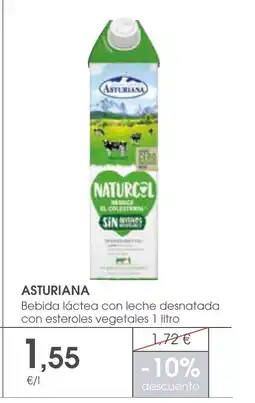 Supermercados Plaza ASTURIANA Bebida láctea con leche desnatada con esteroles vegetales oferta