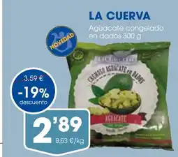 Supermercados Plaza LA CUERVA Aguacate congelado en dados oferta