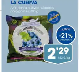 Supermercados Plaza LA CUERVA Arándanos cultivados ideales para postres oferta