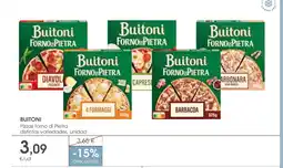 Supermercados Plaza BUITONI Pizzas forno di Pietra distintas variedades, unidad oferta