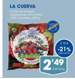 Supermercados Plaza LA CUERVA Frutas del bosque ideales para smoothies 100% naturales oferta