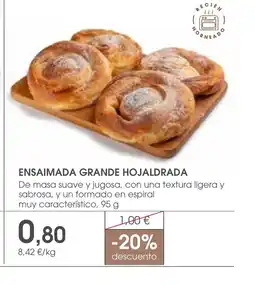 Supermercados Plaza Ensaimada grande hojaldrada oferta