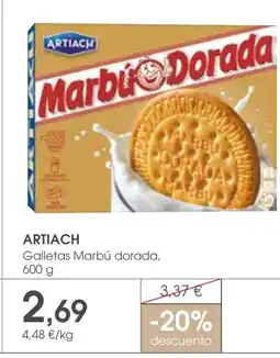 Supermercados Plaza ARTIACH Galletas Marbú dorada oferta