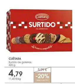 Supermercados Plaza CUÉTARA Surtido de galletas oferta