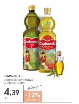 Supermercados Plaza CARBONELL Aceite de oliva suave o intenso oferta
