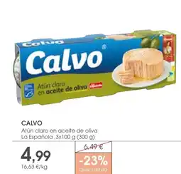 Supermercados Plaza CALVO Atún claro en aceite de oliva La Española oferta