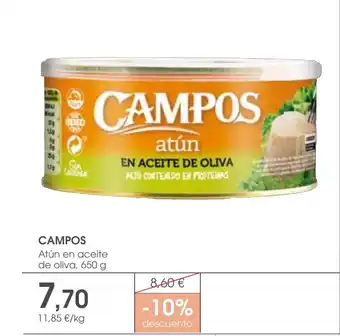 Supermercados Plaza CAMPOS Atún en aceite de oliva oferta