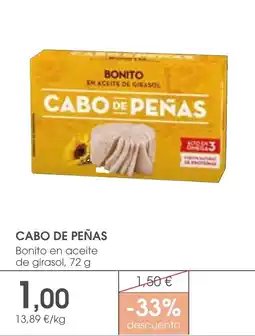 Supermercados Plaza CABO DE PEÑAS Bonito en aceite de girasol oferta