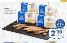 Supermercados Plaza UBAGO Caballa del sur en aceite de oliva o baja en sal oferta