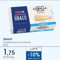 Supermercados Plaza UBAGO Caballa del sur al natural oferta
