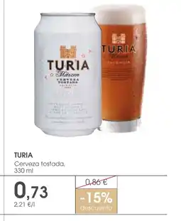 Supermercados Plaza TURIA Cerveza tostada oferta