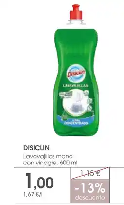 Supermercados Plaza DISICLIN Lavavajillas mano con vinagre oferta