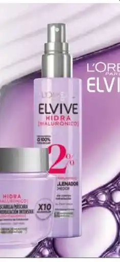 Supermercados Plaza ELVIVE HIDRA HIALURÓNICO Champú 72 h de hidratación con ácido hialurónico oferta